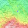 Topografische kaart Roer, hoogte, reliëf