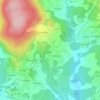 Topografische kaart Piñeiro, hoogte, reliëf