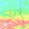 Topografische kaart Matapalo, hoogte, reliëf
