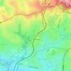 Topografische kaart Telopea, hoogte, reliëf