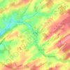 Topografische kaart Achet, hoogte, reliëf