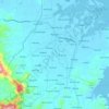 Topografische kaart Balasan, hoogte, reliëf