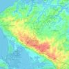 Topografische kaart 44350, hoogte, reliëf
