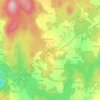 Topografische kaart Troáns, hoogte, reliëf