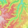 Topografische kaart 75323, hoogte, reliëf