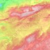 Topografische kaart Levier, hoogte, reliëf