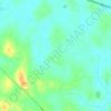 Topografische kaart Derrymattry, hoogte, reliëf