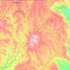 Topografische kaart Cristalina, hoogte, reliëf