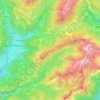 Topografische kaart Transacqua, hoogte, reliëf