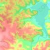 Topografische kaart Kosgaon, hoogte, reliëf