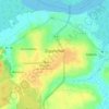 Topografische kaart Ziguinchor, hoogte, reliëf
