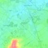Topografische kaart Mérignies, hoogte, reliëf