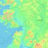Topografische kaart County Galway, hoogte, reliëf