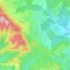 Topografische kaart Cadolive, hoogte, reliëf