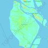 Topografische kaart Pulau Kundur, hoogte, reliëf
