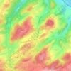 Topografische kaart Esborn, hoogte, reliëf