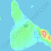 Topografische kaart Guemes Island, hoogte, reliëf