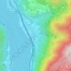 Topografische kaart Melano, hoogte, reliëf