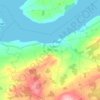 Topografische kaart Glin, hoogte, reliëf