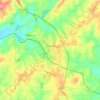 Topografische kaart Roanoke, hoogte, reliëf
