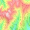 Topografische kaart Trevélez, hoogte, reliëf