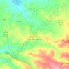 Topografische kaart Granyena de les Garrigues, hoogte, reliëf