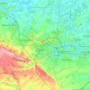 Topografische kaart Communauté d'agglomération de Lens-Liévin, hoogte, reliëf