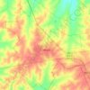 Topografische kaart Crespo, hoogte, reliëf
