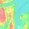 Topografische kaart Innisfil, hoogte, reliëf