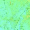 Topografische kaart Haxby, hoogte, reliëf