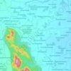 Topografische kaart Buchinaidu Kandriga, hoogte, reliëf