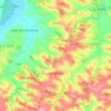 Topografische kaart Pellefigue, hoogte, reliëf