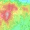Topografische kaart Sanfins de Ferreira, hoogte, reliëf