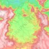 Topografische kaart Mahuadanr, hoogte, reliëf