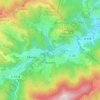 Topografische kaart Accons, hoogte, reliëf