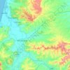 Topografische kaart Rocafuerte, hoogte, reliëf
