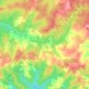 Topografische kaart Fraisse, hoogte, reliëf