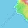 Topografische kaart Isla del Coco, hoogte, reliëf