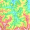 Topografische kaart Arenas de Iguña, hoogte, reliëf