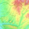 Topografische kaart Río Darro, hoogte, reliëf