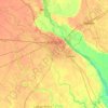 Topografische kaart Kanpur, hoogte, reliëf