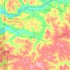 Topografische kaart South Beaver Township, hoogte, reliëf