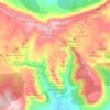Topografische kaart Somolinos, hoogte, reliëf