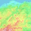 Topografische kaart Moray, hoogte, reliëf