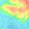 Topografische kaart Attin, hoogte, reliëf