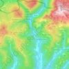 Topografische kaart Pulfero, hoogte, reliëf