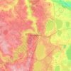 Topografische kaart Tcheliabinsk, hoogte, reliëf