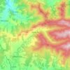 Topografische kaart Obidowa, hoogte, reliëf