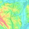 Topografische kaart Arnold, hoogte, reliëf
