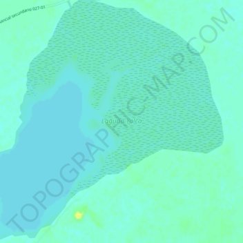 Topografische kaart Laguna Yalca, hoogte, reliëf